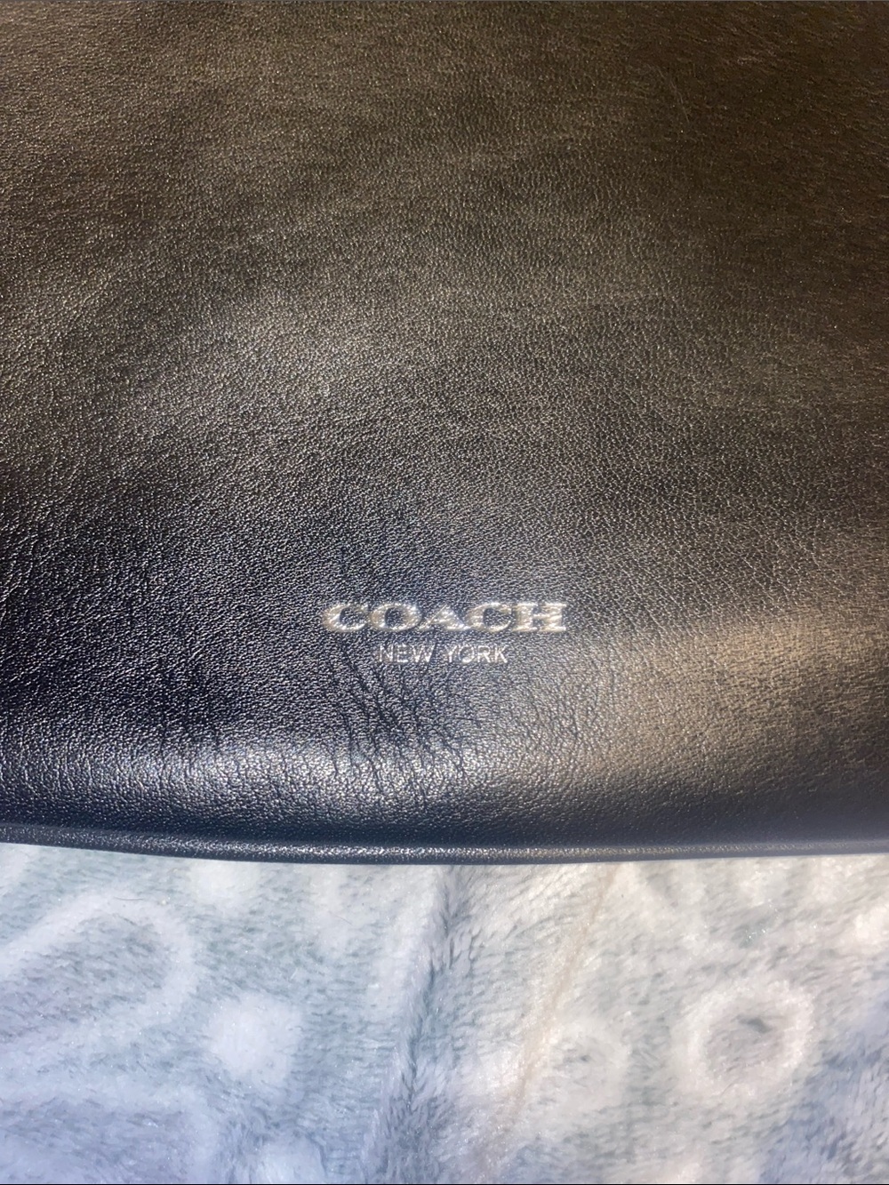 Coach Black Leather Shoulder Bag with Tassel Accent - Picture 3 of 13